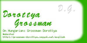 dorottya grossman business card